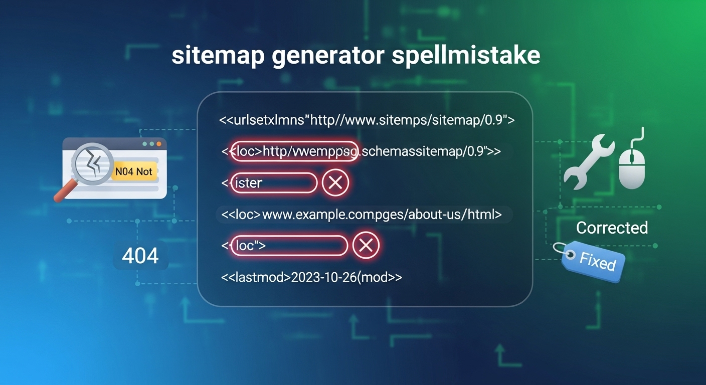 sitemap generator spellmistake